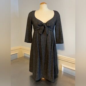 MNG - empire waist bow midi dress